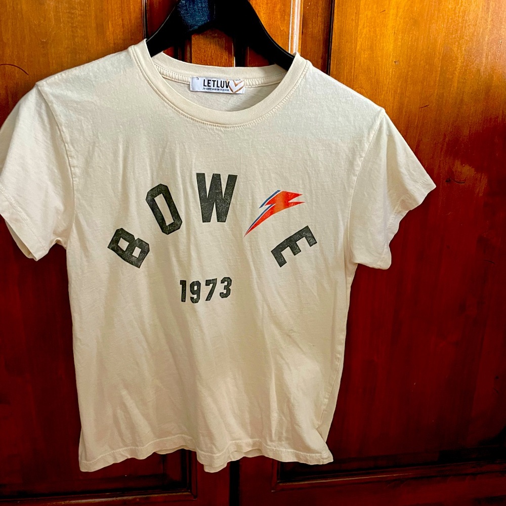 Letluv Bowie 1973 tshirt size XXS